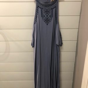 Knox Rose Light Blue Off-The-Shoulder Dress